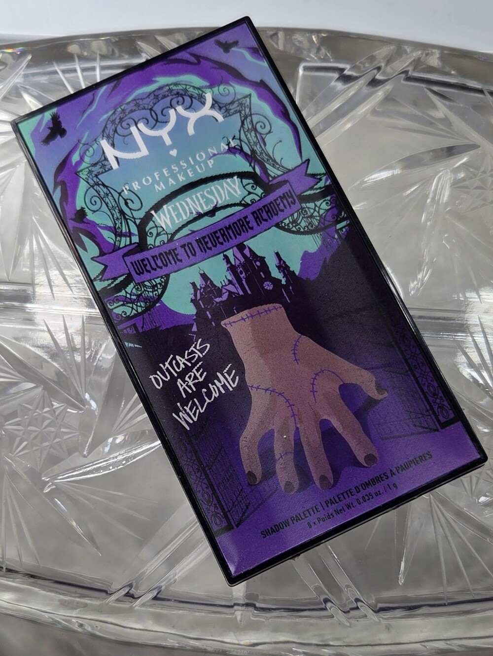Limited-edition NYX Professional Makeup x Wednesday The Nevermore Academy 8-pan